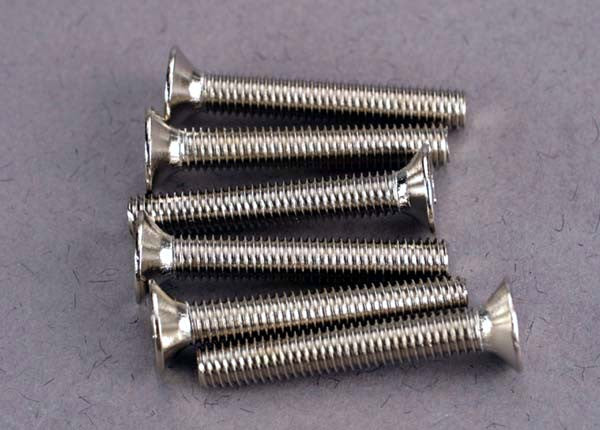 TRAXXAS 2590 Screws, 3x20mm countersunk machine screws (6)