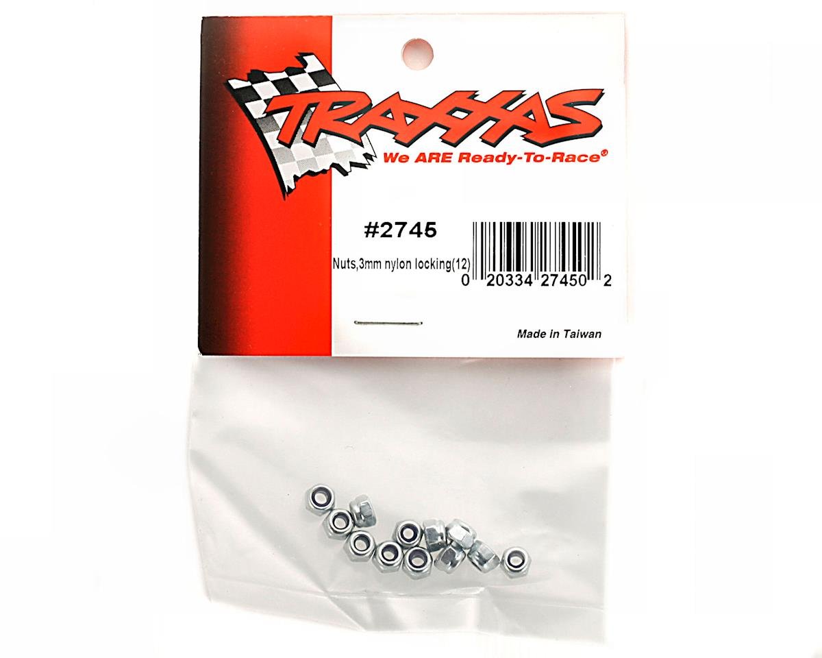 TRAXXAS 2745 3mm Nylon Locking Nut M3 locknut