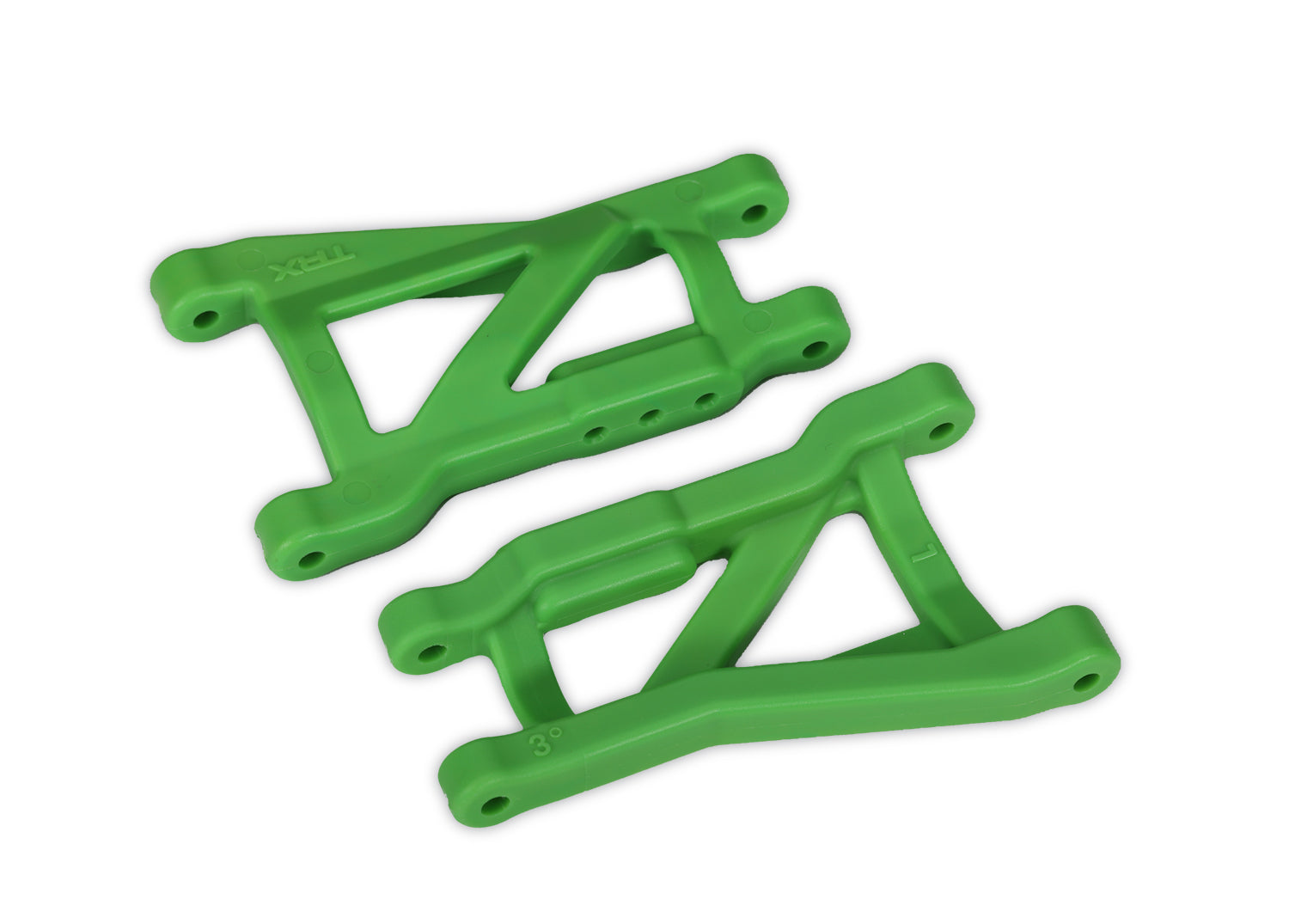 TRAXXAS 2750G Suspension arms, green, rear (left & right), heavy duty (2)
