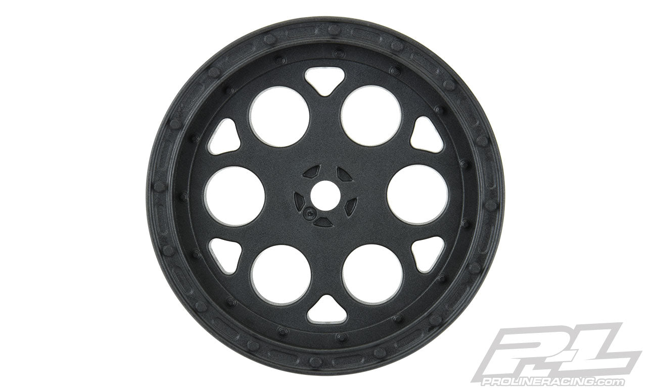 PROLINE 2782-03 Showtime 2.2" Sprint Car 12mm Hex Front Black Wheels
