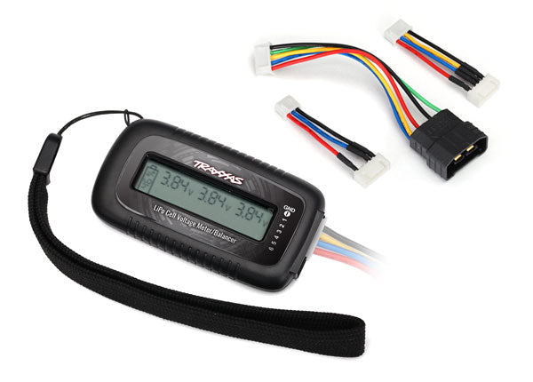 TRAXXAS 2968X iD Lipo Battery Voltage Cell Checker Tester Balancer w/ 2938X Lead Adapter
