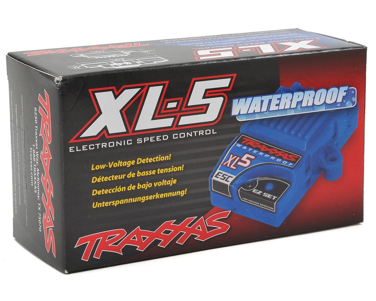 TRAXXAS 3018R XL-5 Waterproof ESC w/Low Voltage Detection