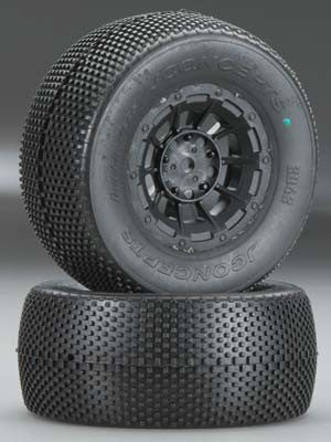 JCONCEPTS 3043-3264 Double Dees Pre-Mounted Black Hazard 12mm Whl