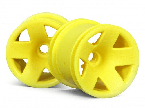 HPI 3044 Type F5 Truck Wheel Front Yellow *DISC*