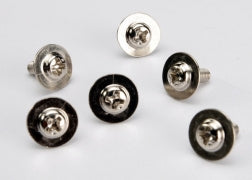 TRAXXAS 3185X Screws, 3X8mm Washerhead Machine (large head for motor mount) (6)