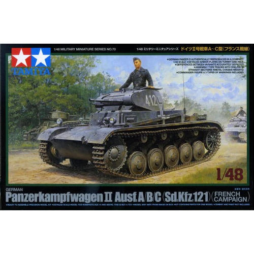 TAMIYA 32570 1/48 German Panzer II A/B/C Plastic Model Kit