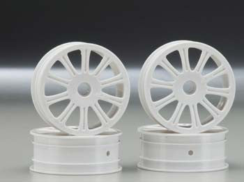 JCONCEPTS 3305 Rulux 1/10 RC10B4 Fr Wheel White (4)