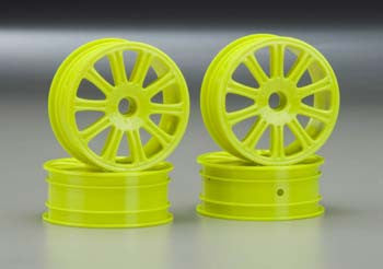 JCONCEPTS 3305Y Rulux 1/10 RC10B4 Fr Wheel Ylw (4)