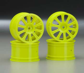 JCONCEPTS 3306Y Rulux RC10 B4 Rear Wheel Yellow 4pcs