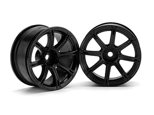 HPI 3307 Work Emotion XC8 Wheel 26mm Black 6mm Offset