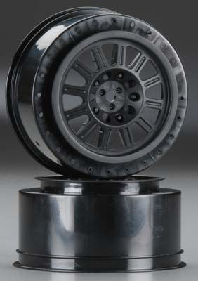 JCONCEPTS 3332B Rulux 12mm Hex Wheel SC10 2.2 x3.0 Black (2)