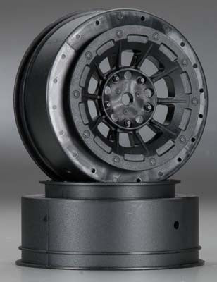 JCONCEPTS 3356B Hazard SC10B 12mm Hex Wheel 3mm Black (2)