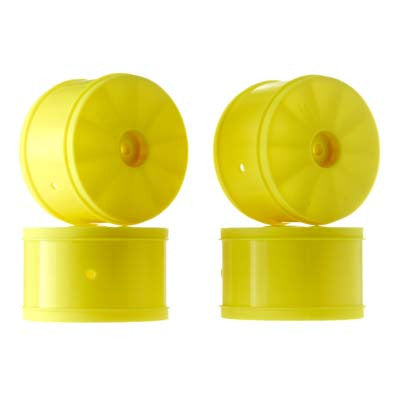 JCONCEPTS 3366Y 1/10 Bullet 60mm Rear Wheel Yellow (4) TLR22/22-4
