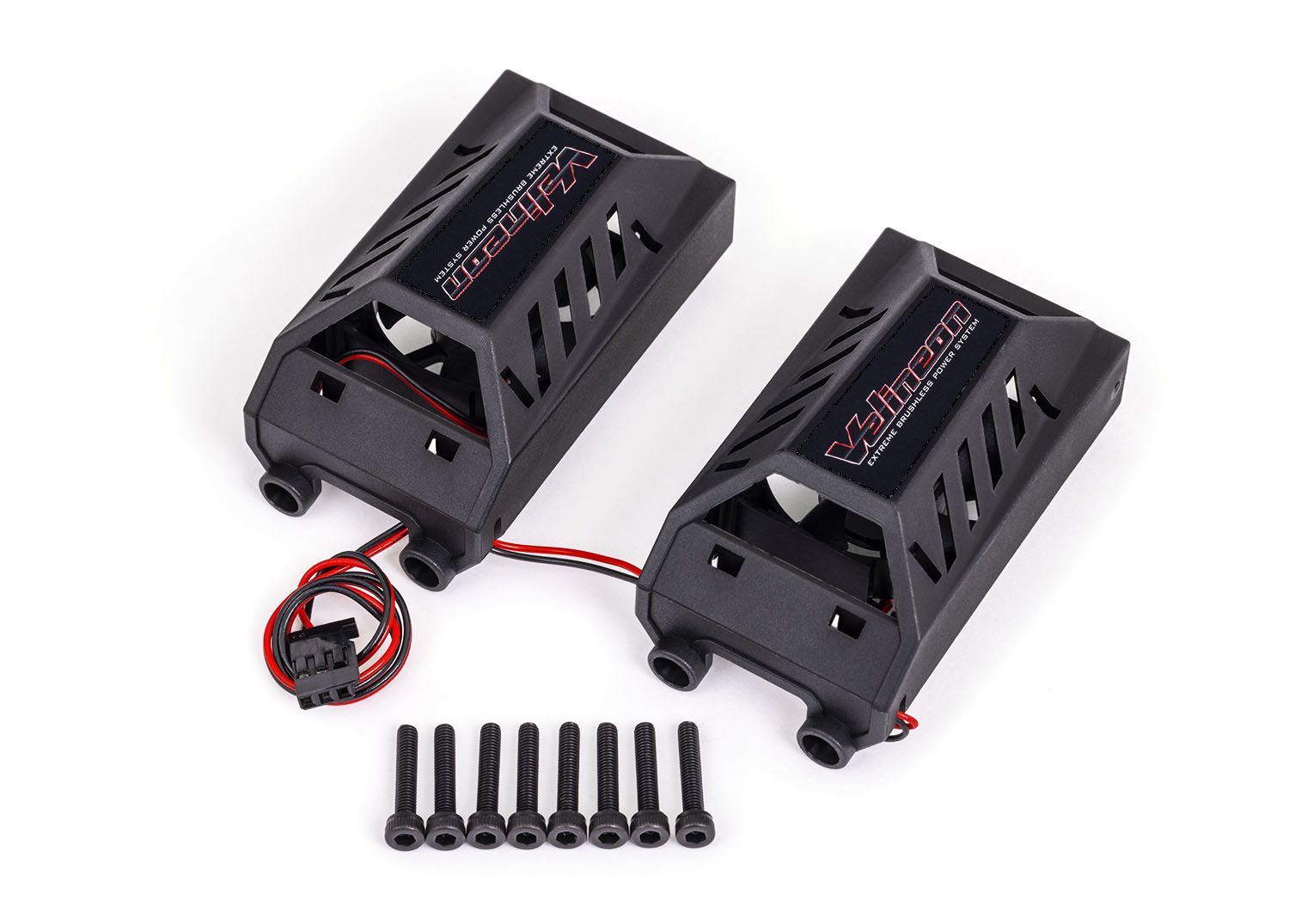 TRAXXAS 3474X Dual cooling fan kit, low profile (with shroud) (fits #3491 motor)