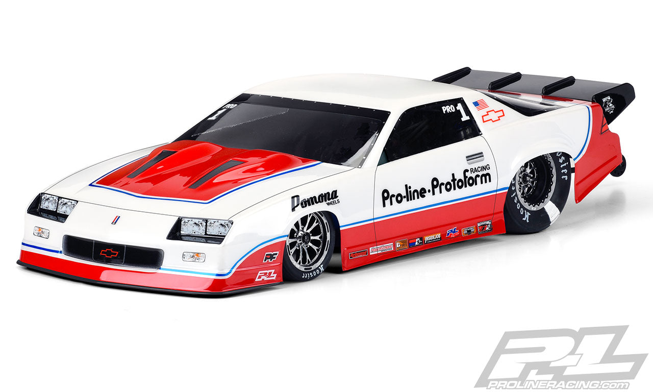 PROLINE 3564-00 1985 Chevrolet Camaro IROC-Z Clear Body for Slash 2wd Drag Car & DR10