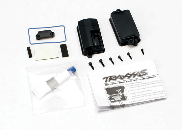 TRAXXAS 3628 Box Receiver Sealed/ foam pad/2.5x8mm CS (4)/ 3x10mm CS (2) : SLASH 4X4, RUSTLER, STAMPEDE 2WD, STAMPEDE 4x4