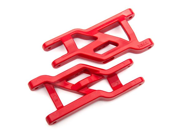 TRAXXAS 3631R Suspension arms, front (red) (2) (heavy duty, cold weather material)