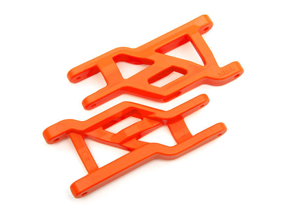 TRAXXAS 3631T Suspension arms, front (orange) (2) (heavy duty, cold weather material)
