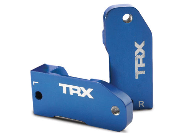 TRAXXAS 3632A Left Right Aluminum Caster Blocks 30 Degree (Blue)