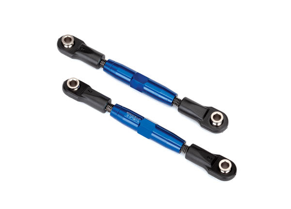 TRAXXAS 3644X Camber links, rear (TUBES blue-anodized, 7075-T6 aluminum (73mm) (2)/ rod ends, rear (4)/ rod ends, front (4)/ aluminum wrench (1)