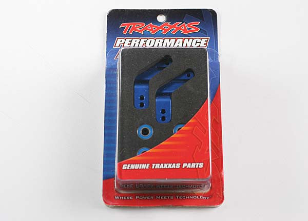 TRAXXAS 3652A Stub Axle Carriers Blue Aluminum