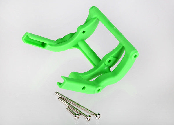 TRAXXAS 3677A Wheelie bar mount (1) / hardware (green) TRA3677A