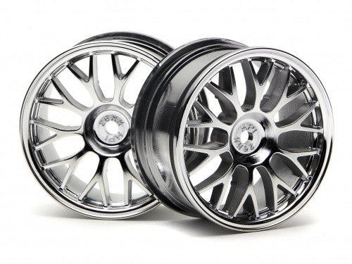 HPI 3712 Mesh Wheel 26mm Chrome *DISC*