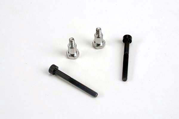 TRAXXAS 3742 Shoulder screws, steering bellcranks (3x30mm hex cap) (2)/ draglink shoulder screws (chrome) (2) : SLASH 2WD, Rustler TRA3742