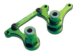 TRAXXAS 3743G Steering bellcranks drag link green-anodized 6061-T6 aluminum 5x8mm ball bearings (4) hardware assembled