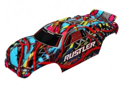 TRAXXAS 3749 Body, Rustler, Hawaiian graphics (painted, decals applied)