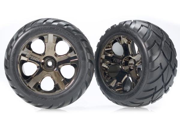 TRAXXAS 3776A Front Anaconda Tires+All Star Wheels