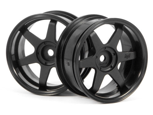 HPI 3846 TE37 Wheel 26mm Black 6mm Offset/26mm Tire