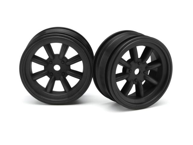 HPI 3931 MX60 8-Spoke Wheel 0mm Offset Black