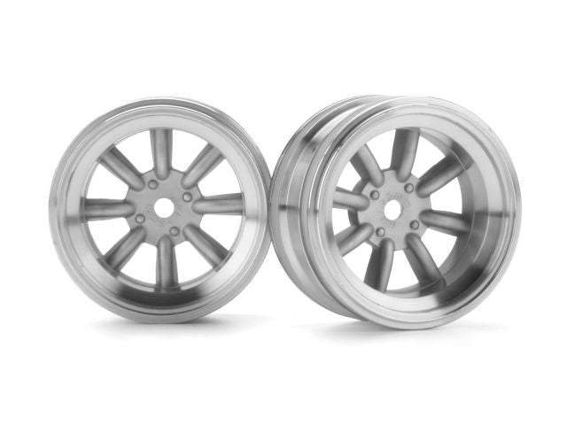 HPI 3943 MX60 8-Spoke Wheel 6mm Offset Matte Chrome *DISC*