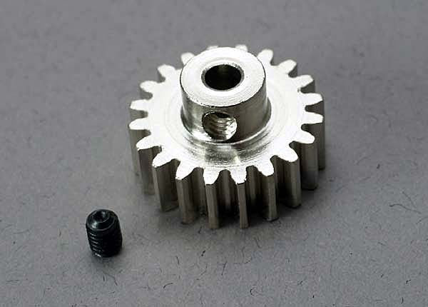 TRAXXAS 3950 Gear, 20T pinion 32p (mach. steel)/ set screw : SLASH 4X4, STAMPEDE 4X4 TRA3950