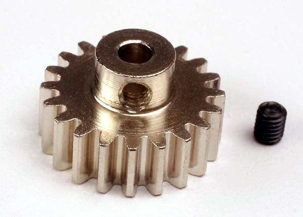 TRAXXAS 3951 Gear, 21T pinion 32p (mach. steel)/ set screw : SLASH 4X4, STAMPEDE 4X4 TRA3951