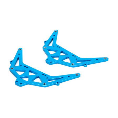 ECX ECX201009 Side Plate Set Aluminum Blue 1:24 4WD Temper