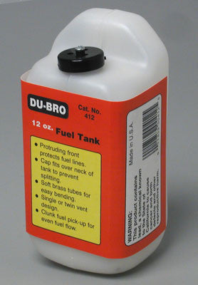 DUBRO 412 S12 Square Fuel Tank 12 oz