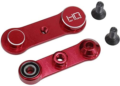 HOT RACING LSBR48M02 Losi Super Baja Rey/Rock Rey Aluminum HD Bearing Steering Mount (Red)