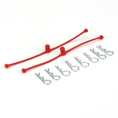 DUBRO 2248 Body Klip Retainers Red  (2)