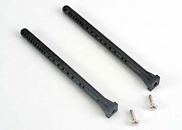 TRAXXAS 4214 Front body mounting posts (2) w/ screws