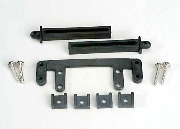TRAXXAS 4215 Rear body mount base/ rear body mounting posts (2)/rear body mounting clamps (4)/ screws *DISC