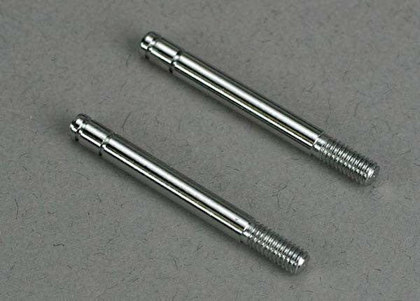 TRAXXAS 4261 Shock shafts, steel, chrome finish (29mm) (front) (2)