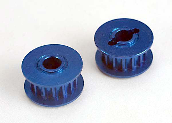 TRAXXAS 4395X Pulleys 15-Groove Front Rear Blue