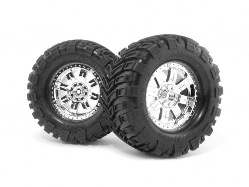 HPI 4726 Mounted Mudder Tire/Ringz Wheel Chrome