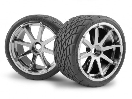 HPI 4729 Mounted Phaltline Tire/Blast Chrome Wheel