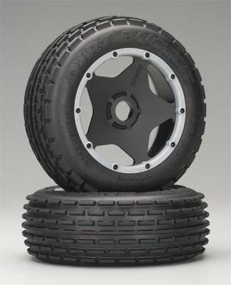 HPI 4736 Dirt Buster Rib Tire M Compound Black Wheel Baja