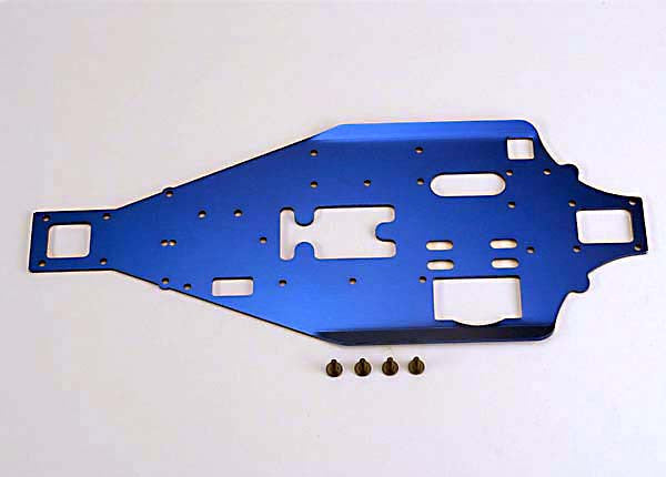 TRAXXAS 4822 Lower Chassis 2.5mm Aluminum (blue)