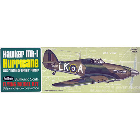 GUILLOWS 506 Hawker MK-1 Hurricane Kit, 16.5"