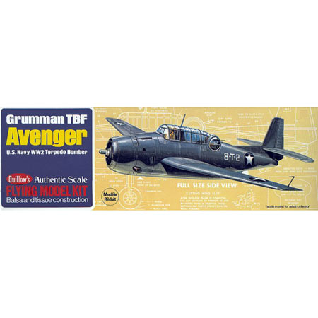 GUILLOWS 509 Grumman TBF Avenger Kit, 16.5"